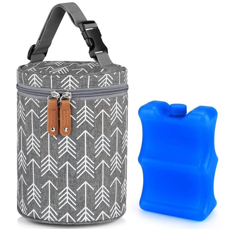 accmor Breastmilk Cooler Bag, Insulated Baby Bottle Cooler Tote Bags for Nursing Mom Daycare - Image 1
